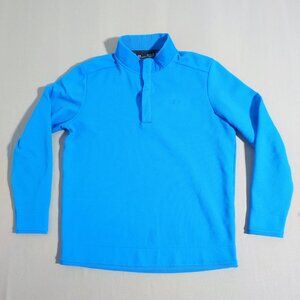 Under Armour Golf sweatshirt men's sz XL blue Loose fit ColdGear button up neck